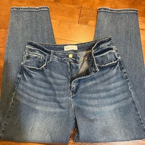 KanCan Women's Straight Leg Jeans in Dark Blue 11/29